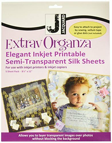 Jacquard Inkjet Extravorganza Fabric Sheets Pack Of 5 - Nail Gallerys