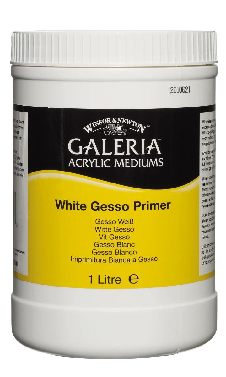 Winsor & Newton Galeria 1 Litre Acrylic Gesso Primer - Nail Gallerys