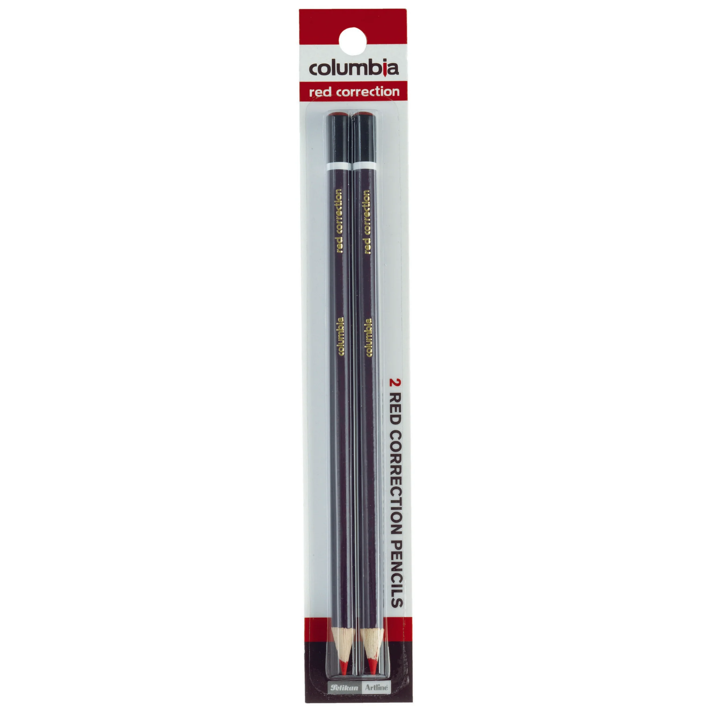 Columbia Correction Red Pencil Round Pack Of 2 - Nail Gallerys