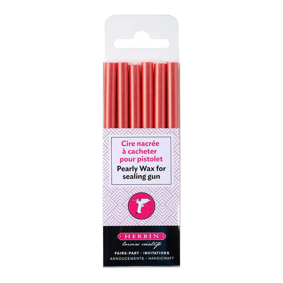 Jacques Herbin Wax Gun Sticks Pearly Pack Of 6 - Nail Gallerys