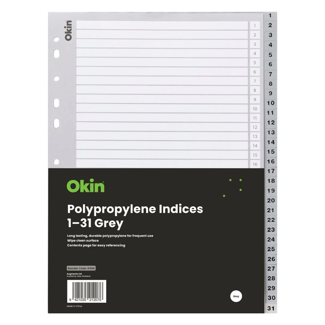 Okin PP Indices 1-31 - Nail Gallerys