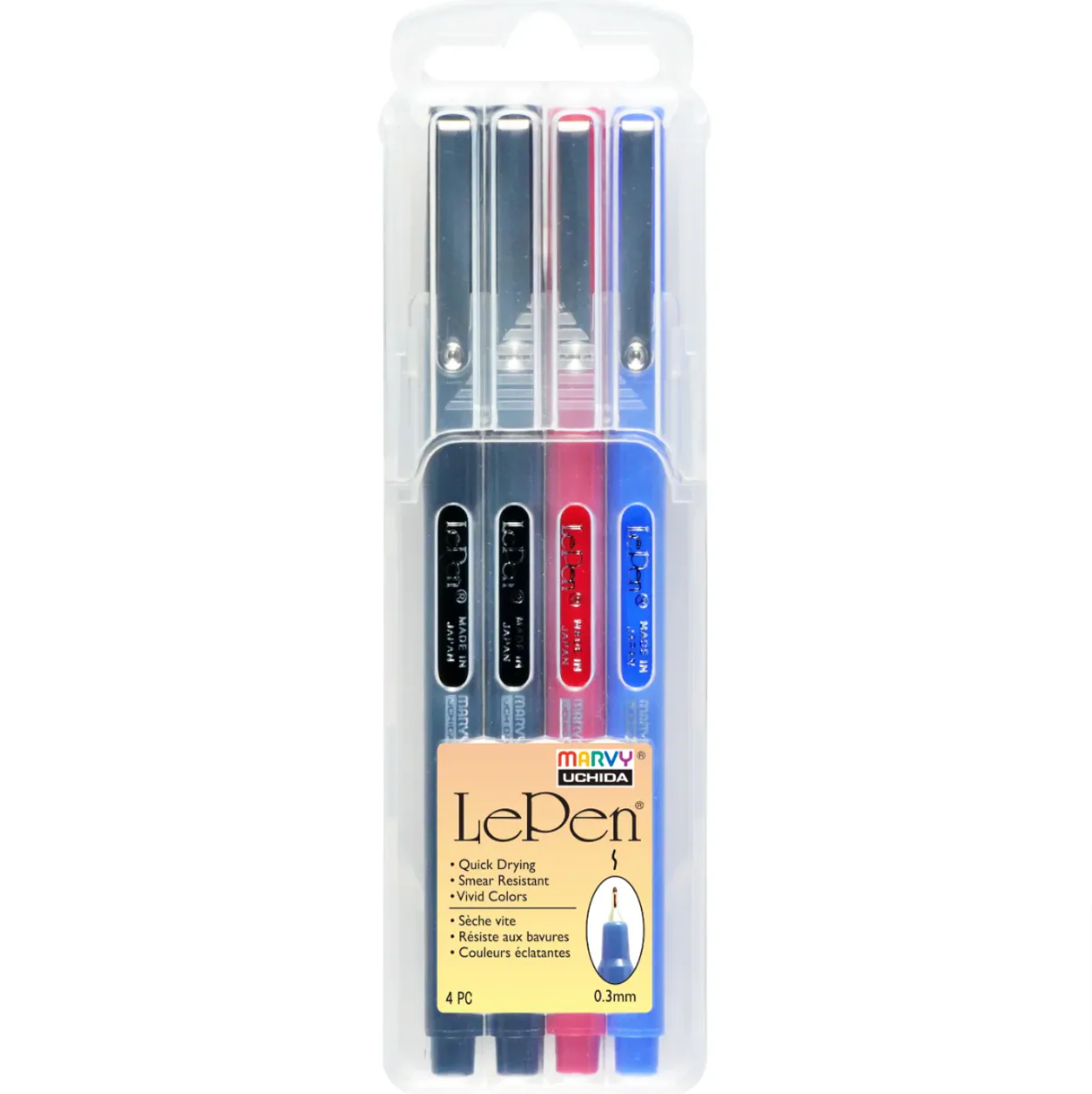 Marvy Le Pen Basic Pens Set Of 4 - Nail Gallerys