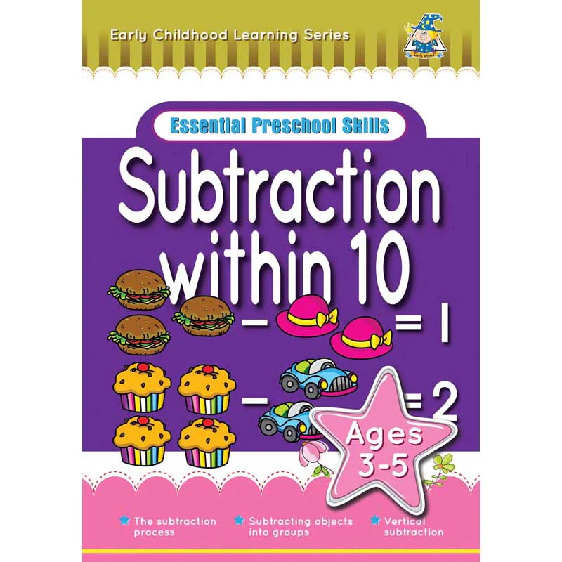 Greenhill Activity Book 3-5 Year Subtraction Within 10 - Nail Gallerys