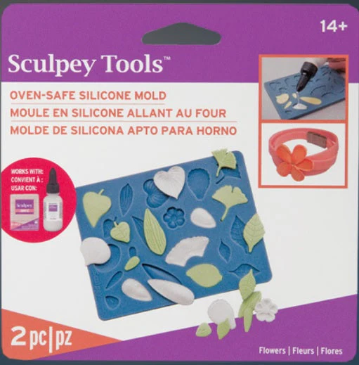 Sculpey Silicone Bakeable Mold - Flowers - Nail Gallerys