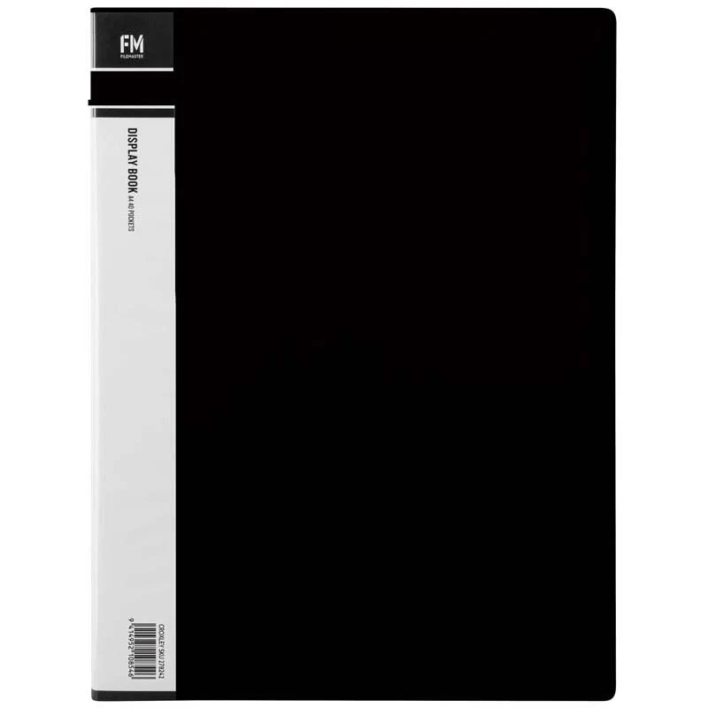 FM Display Book Size A4 40 Pocket Polypropylene - Nail Gallerys