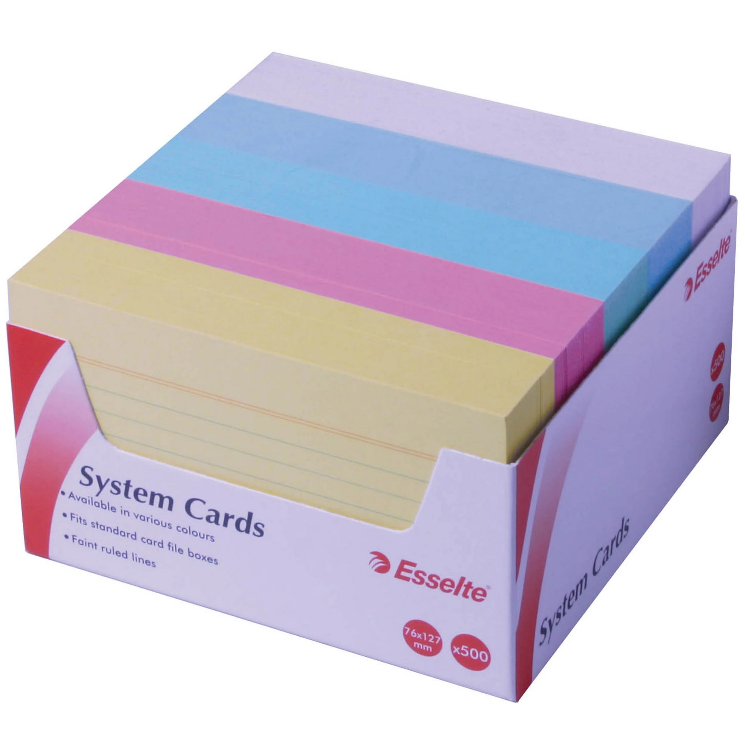 Esselte System Cards 127x76mm (5x3) Pack 500 - Nail Gallerys