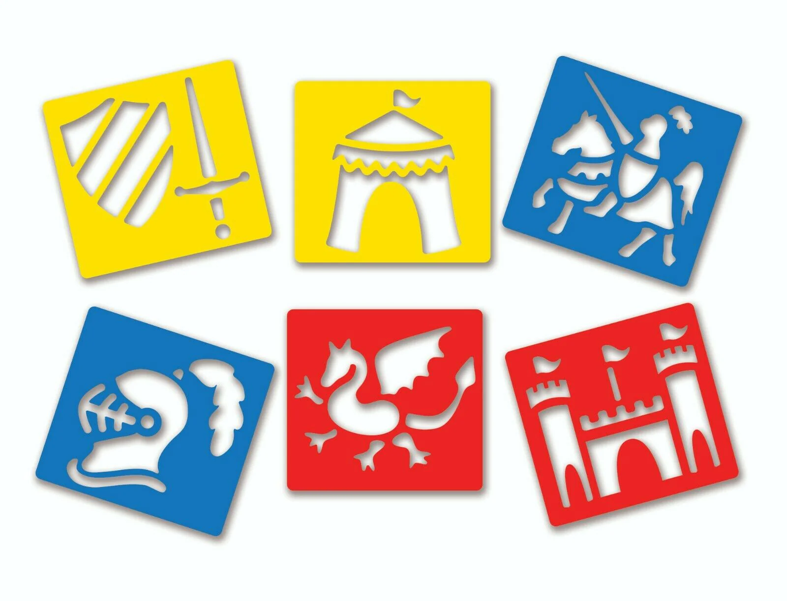 Anthony Peters Washable Stencils Medieval Set Of 6 - Nail Gallerys