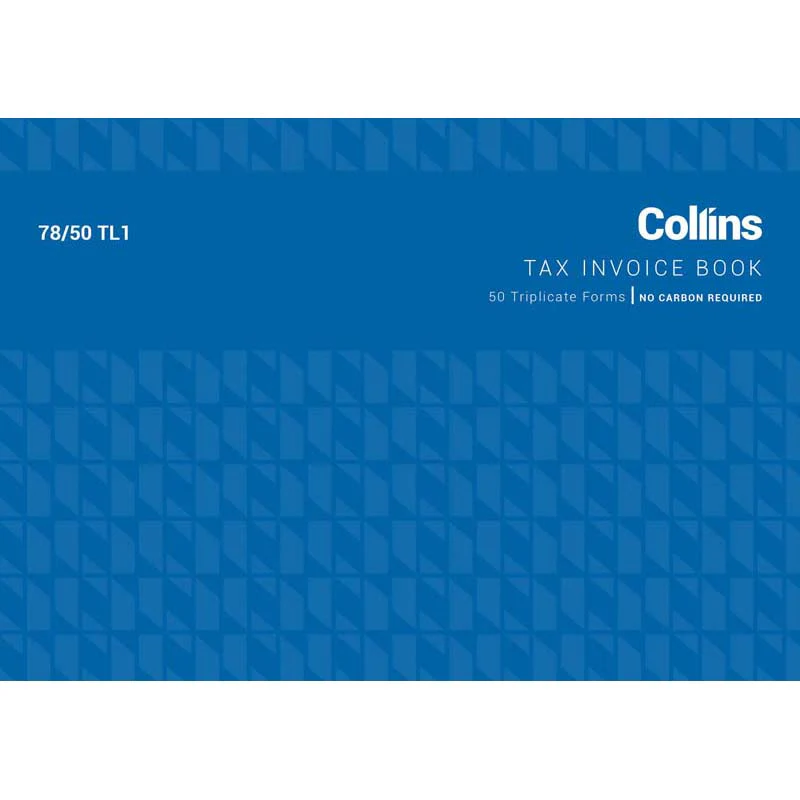 Collins Tax Invoice 78/50tl1 Triplicate No Carbon Required - Nail Gallerys