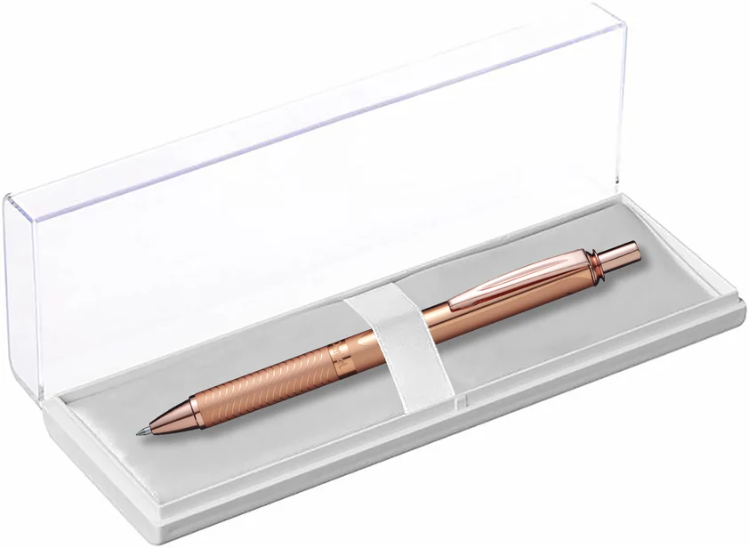 Pentel Energel Metallic Pink Gold With Gift Box - Nail Gallerys