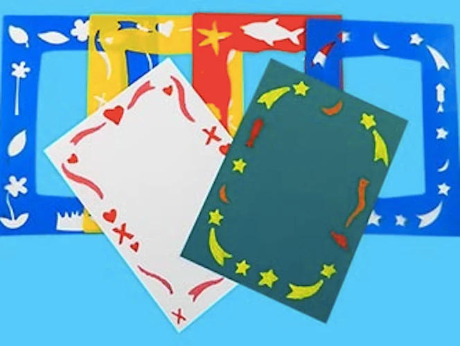 Anthony Peters A4 Border Stencils Set Of 4 - Nail Gallerys