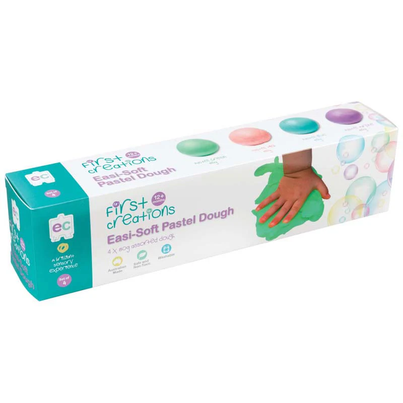 EC First Creations Easi-soft Dough Set Of 4 - Nail Gallerys