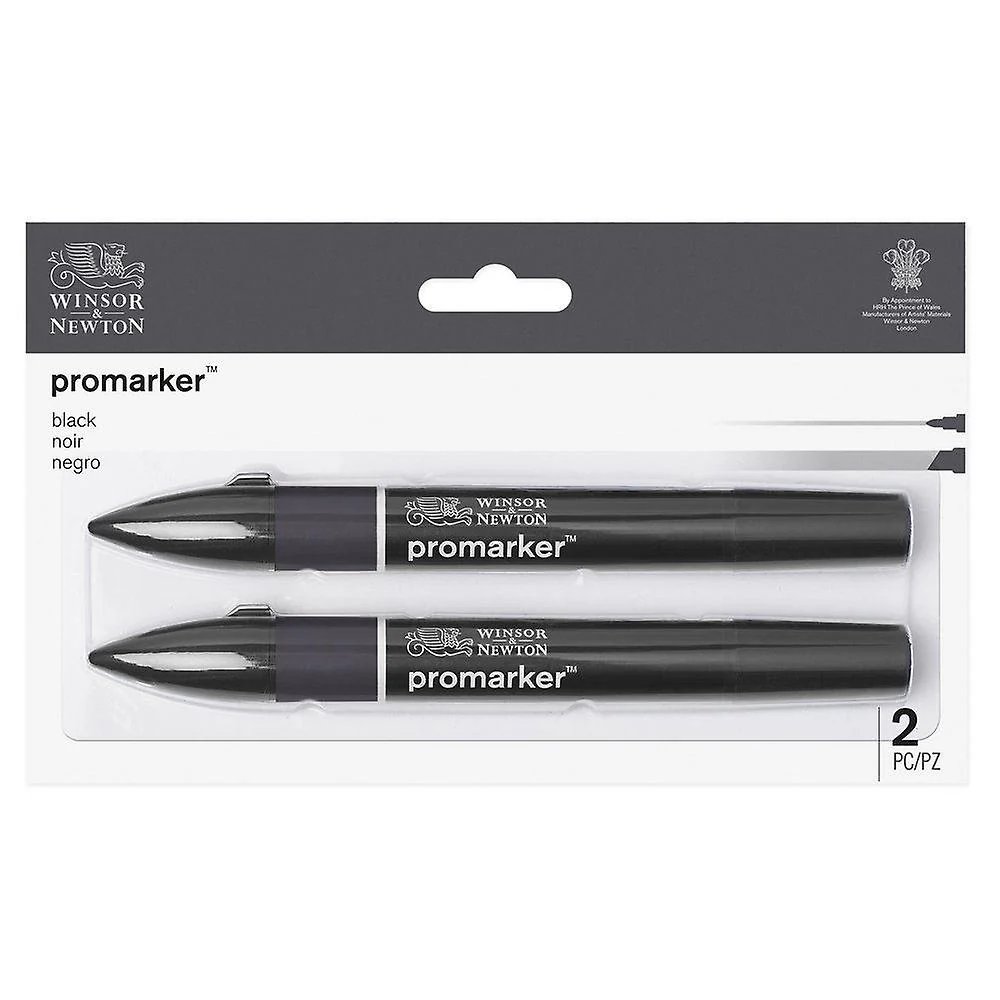 Winsor & Newton Promarker Black - Set of 2 - Nail Gallerys
