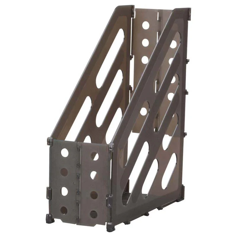 FM Magazine File Collapsible Single Grey - Nail Gallerys