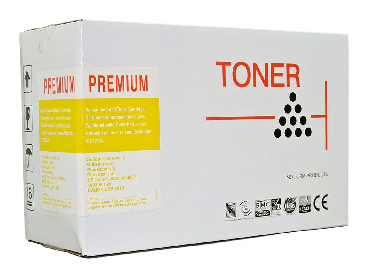 Icon Remanufactured Hp C9722a Yellow Toner Cartridge - Nail Gallerys