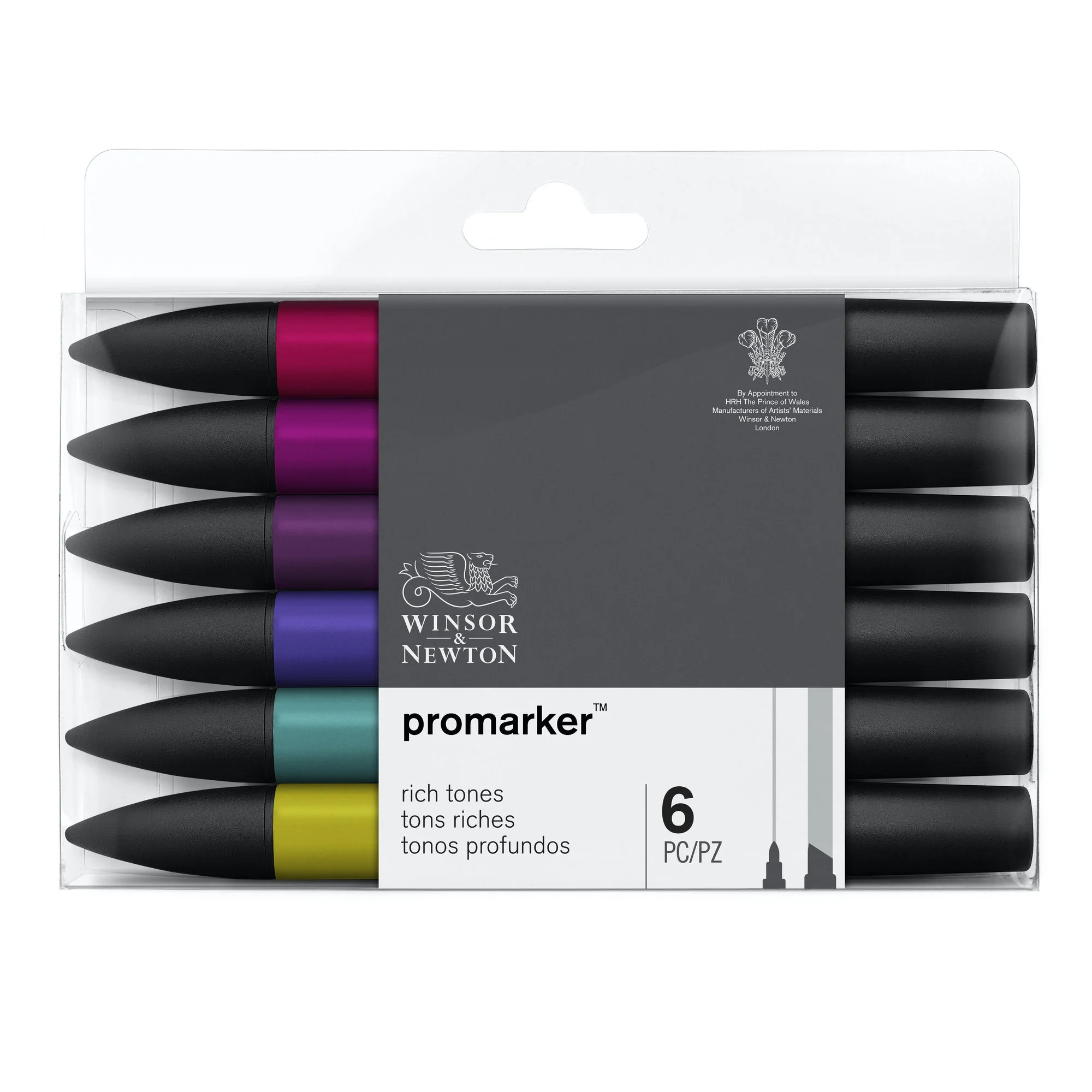 Winsor & Newton Promarker Set Of 6 Rich Tones - Nail Gallerys