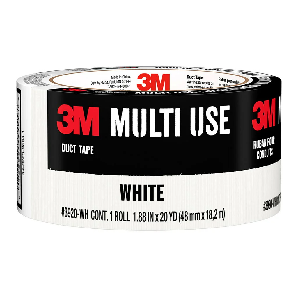 3M Multi-Use 48mm x 18.2m White Duct Tape - Nail Gallerys
