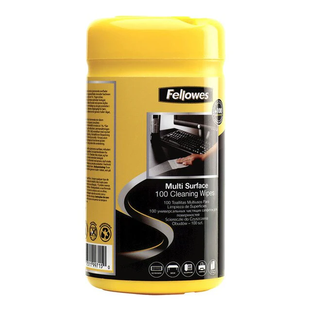 Fellowes Surface Cleaning 100 Wipe Tub - Nail Gallerys