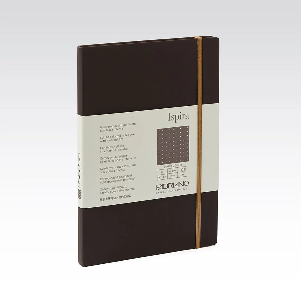 Fabriano Ispira Hard Cover 85gsm Dots A5 Notebooks - Nail Gallerys