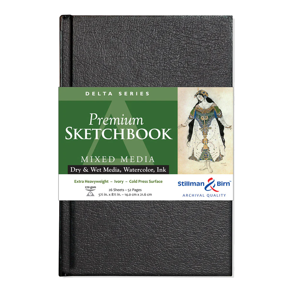 Stillman & Birn Delta Hardback Sketchbooks 270gsm 26 Sheets - Nail Gallerys