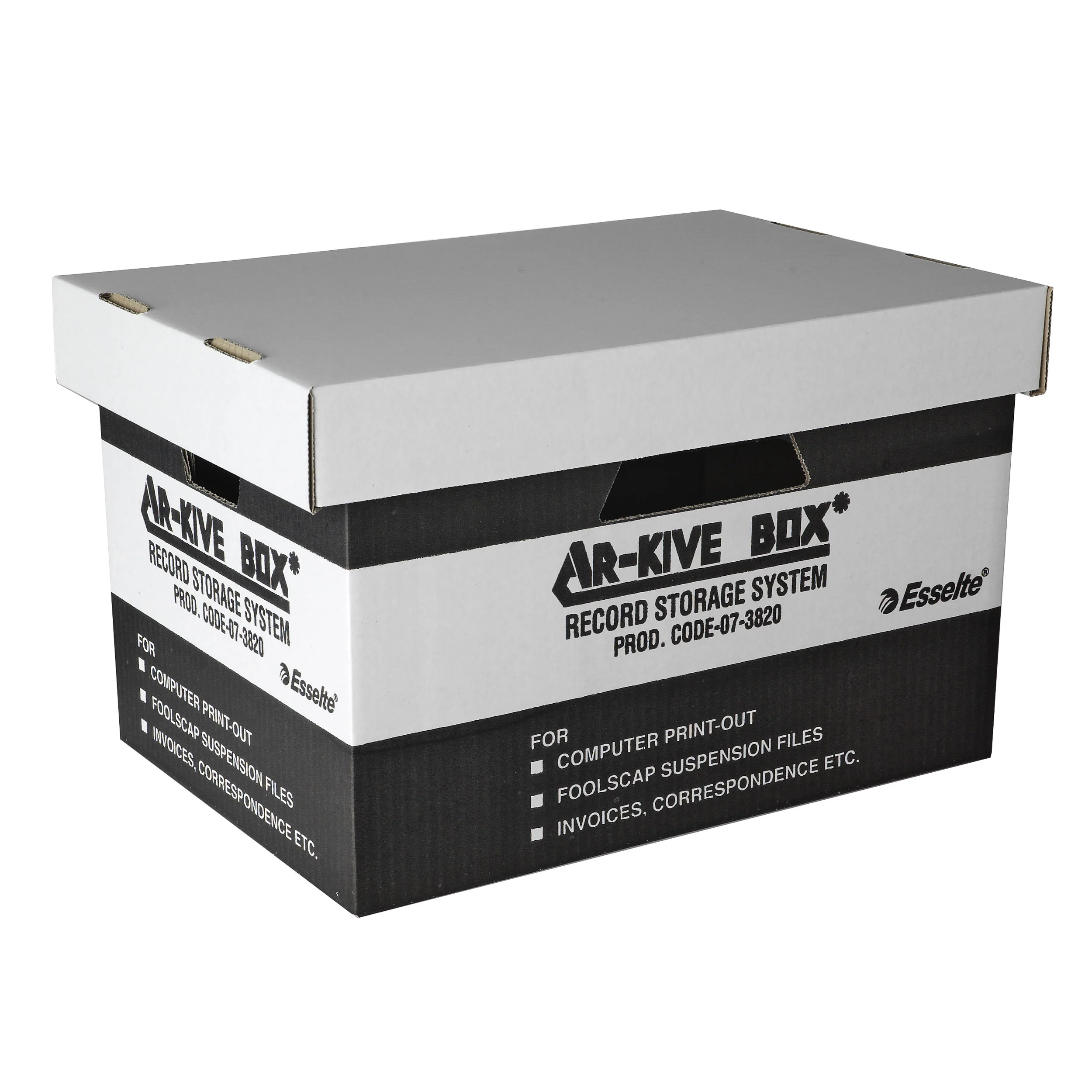 Esselte Archive Box Archive Box Black/white - Pack Of 10 - Nail Gallerys