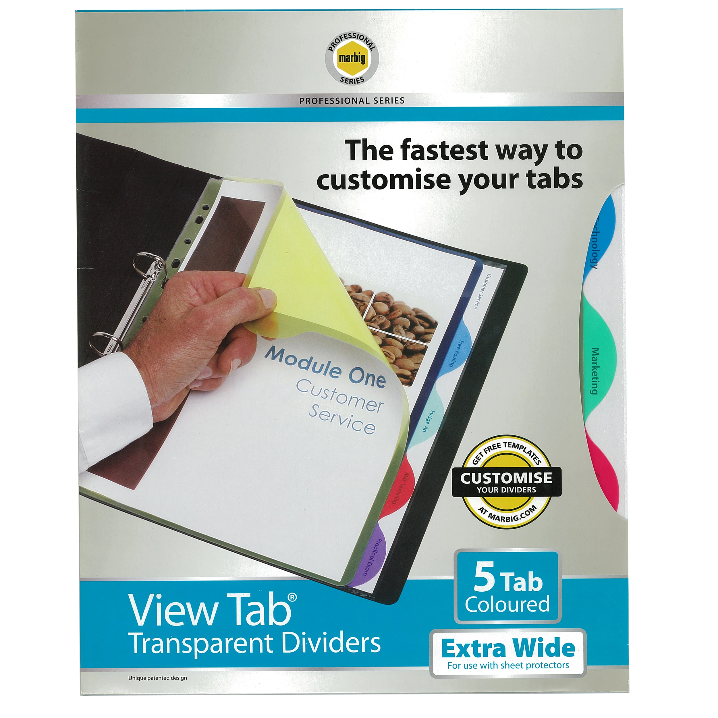 Marbig Professional Indices & Dividers Polyprop A4 Extra Wide - Nail Gallerys