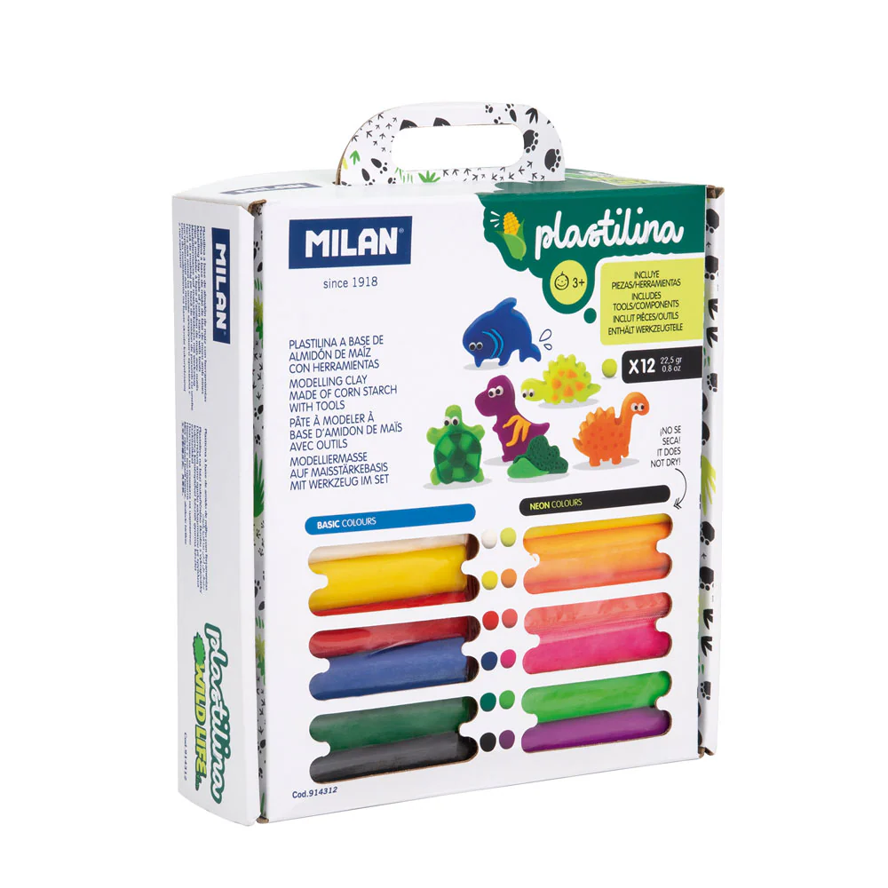 Milan Wildlife Plastilina Modelling Clay Play Set - Nail Gallerys
