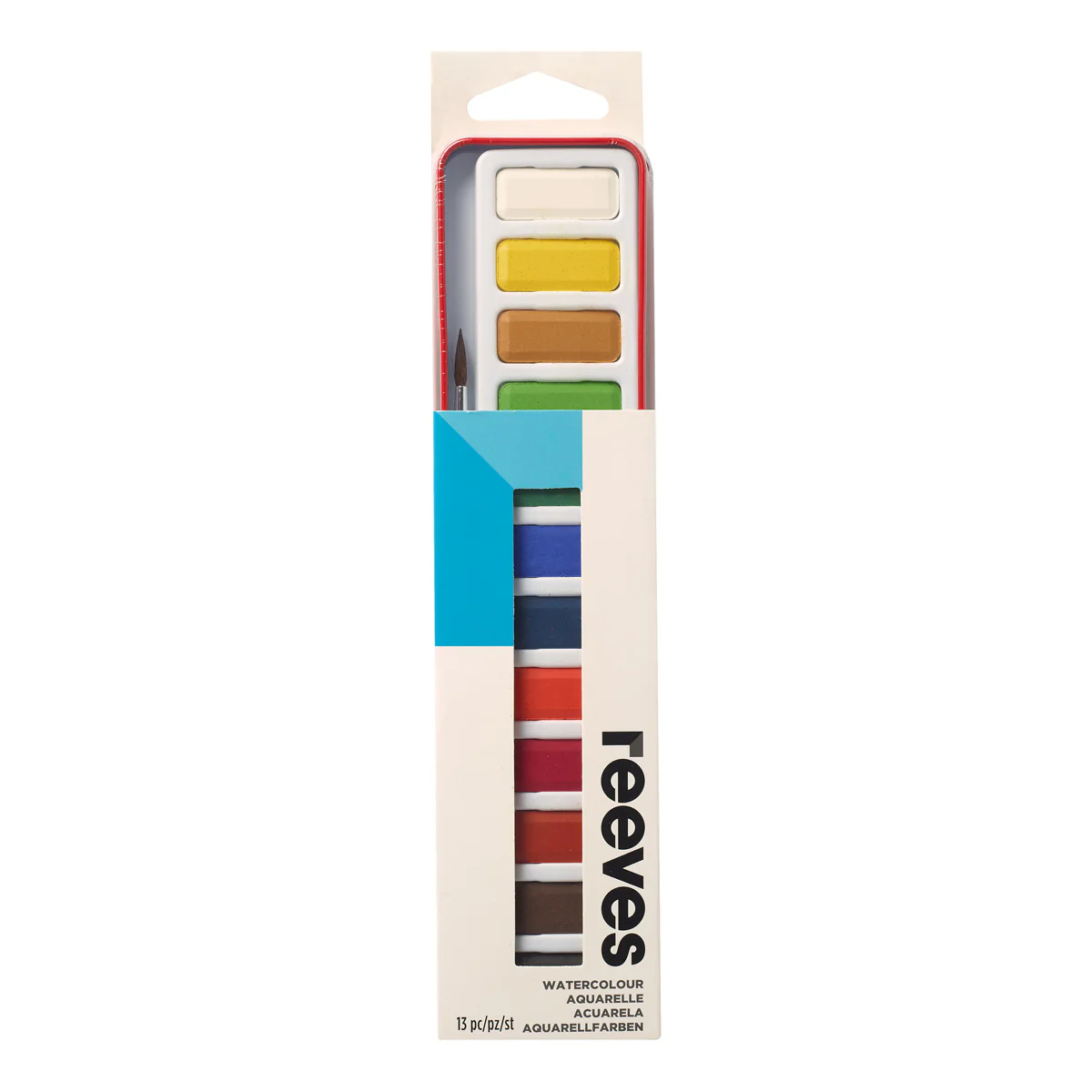 Reeves Watercolour Tablet Pan Paints Set Of 12 - Nail Gallerys