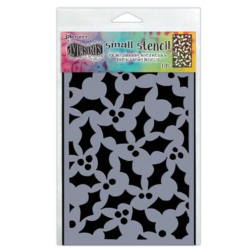Ranger Dylusions Jolly Holly Stencils - Nail Gallerys