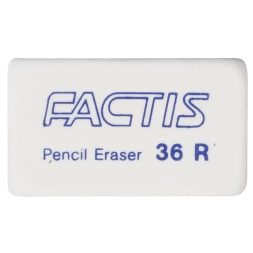 Factis 36r Soft White Eraser - Nail Gallerys