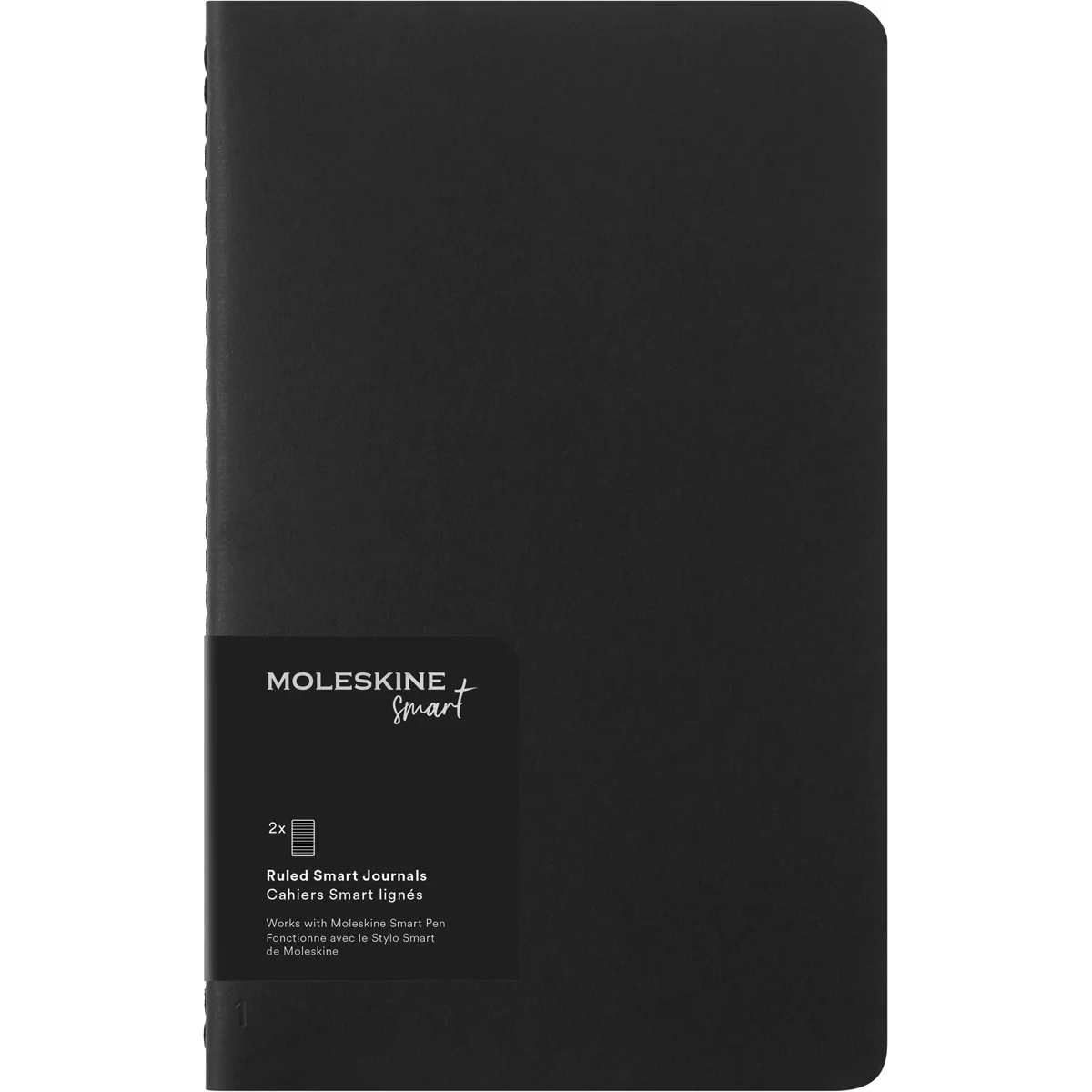 Moleskine Smart Cahier Large Ruled Black Journals Pack of 2 - Nail Gallerys