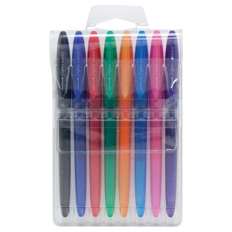 Uni-ball Signo Gelstick 0.7mm Capped Assorted Set Of 8 - Nail Gallerys