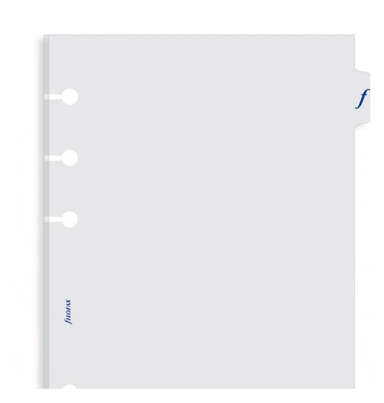 Filofax Transparent Flyleaf With Tabs Personal - Nail Gallerys
