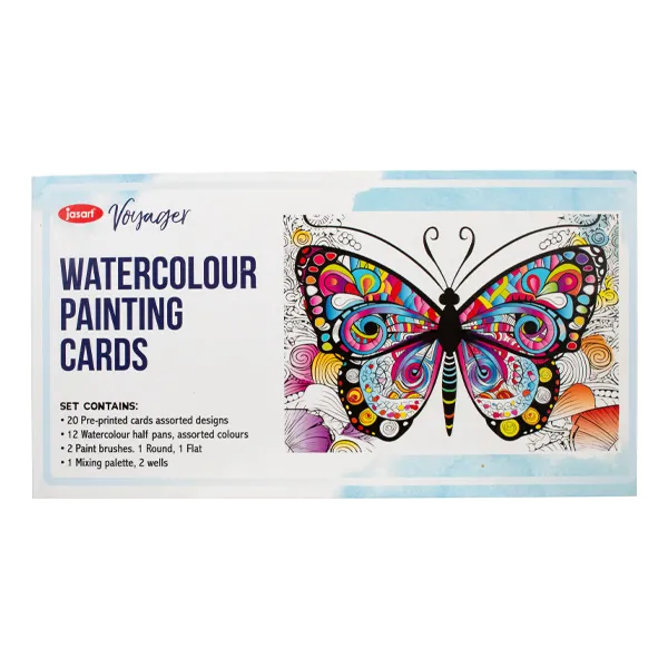 Jasart 280 X 148mm Watercolour Card Set - Nail Gallerys