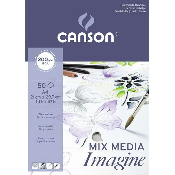 Canson Imagine 200gsm 50 Sheet Pads - Nail Gallerys