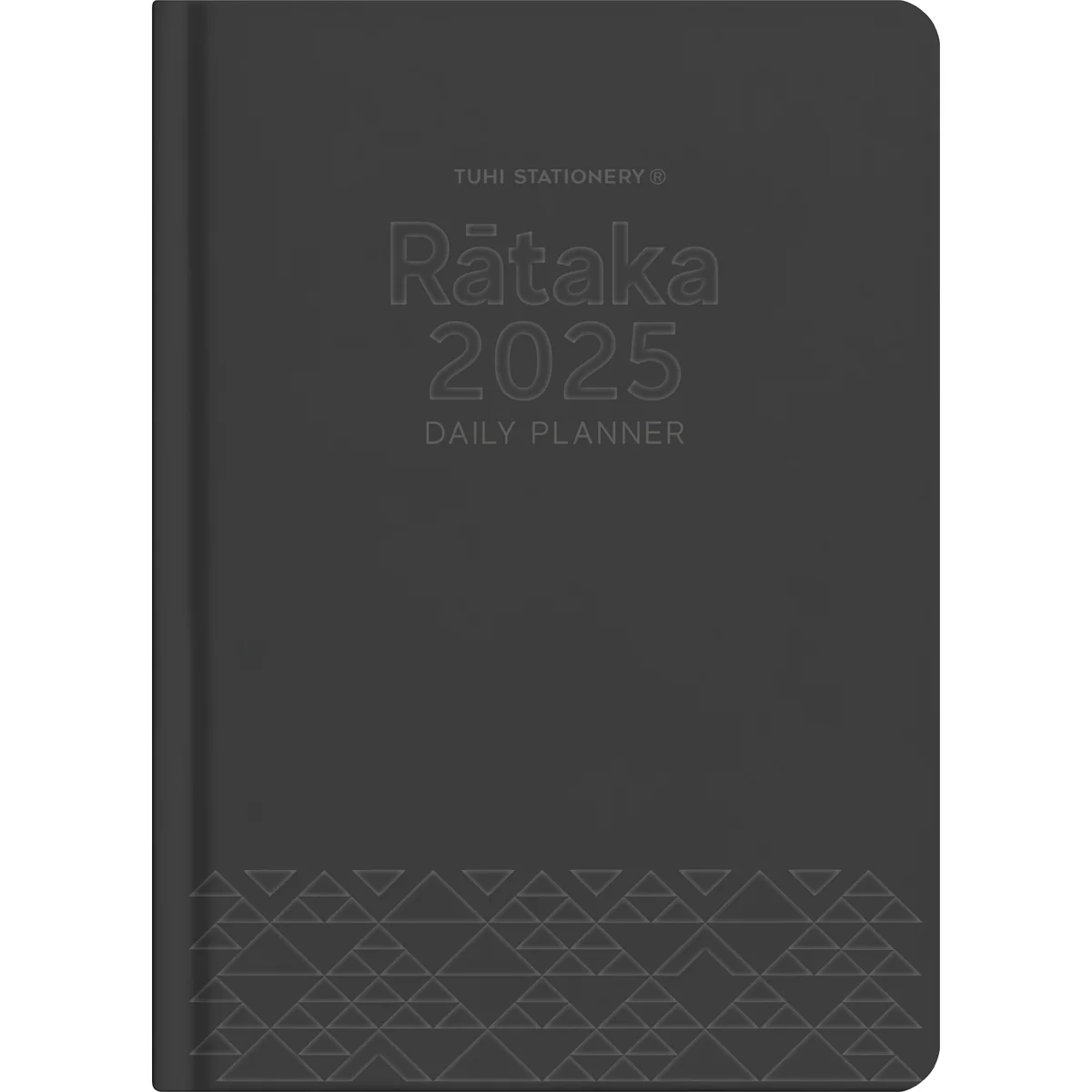 Tuhi B51 Day Per Page Premium Rataka Black Deboss 2025 Diary - Nail Gallerys