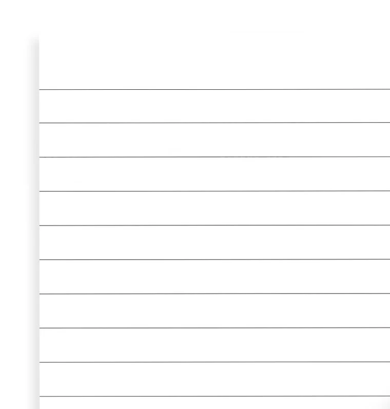 Filofax White Lined A5 Notepad - Nail Gallerys