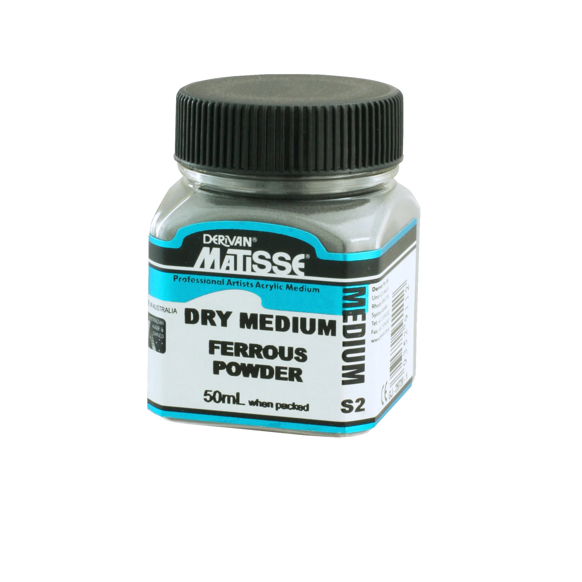 Derivan Matisse Ferrous Powder Dry Medium 50ml - Nail Gallerys
