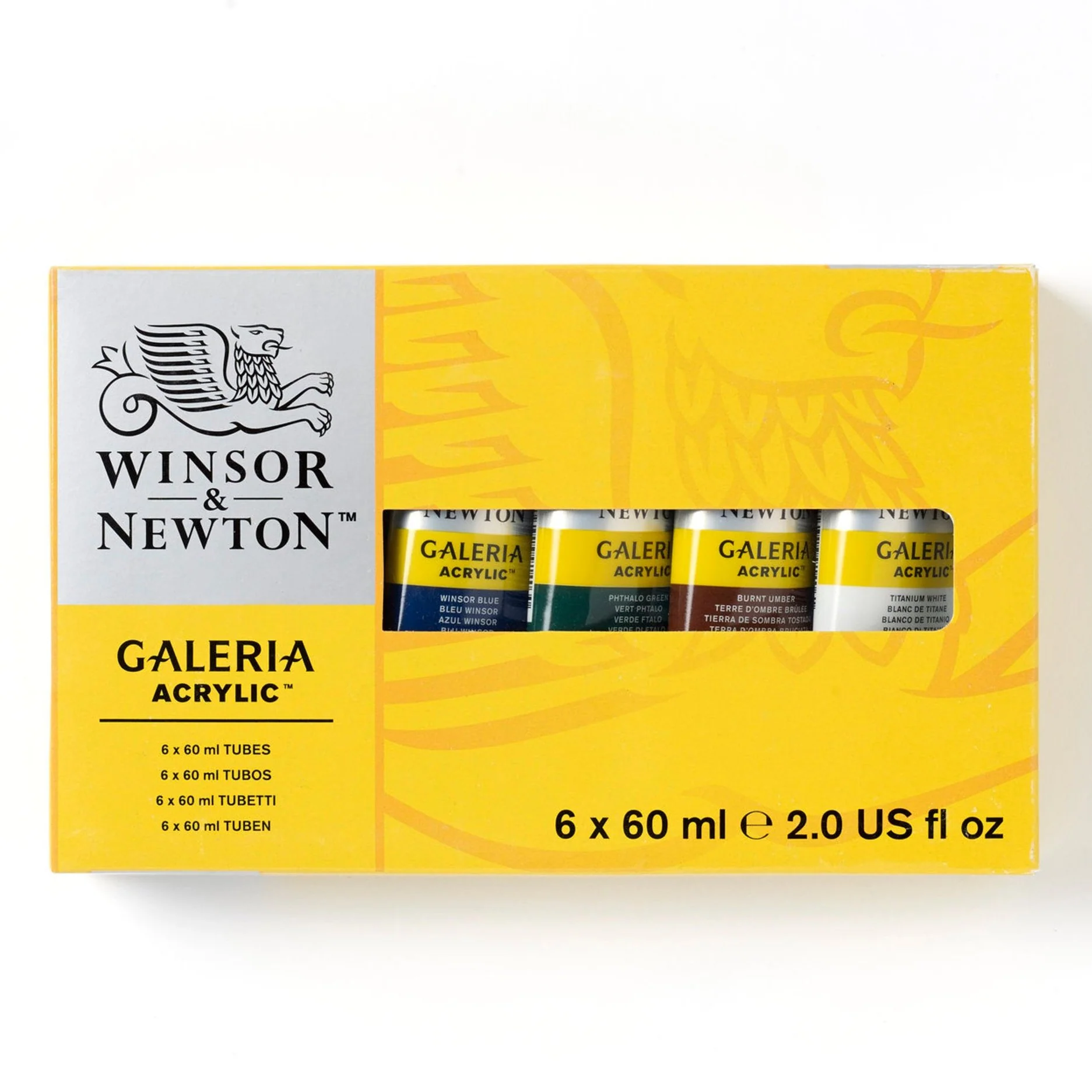 Winsor & Newton Galeria 60ml Acrylic Paints Set of 6 - Nail Gallerys