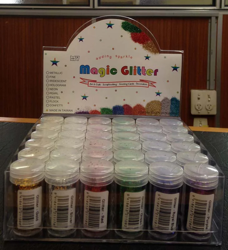 Das Glitter 1/24 Inch 10gm Display Set Of 36 - Nail Gallerys