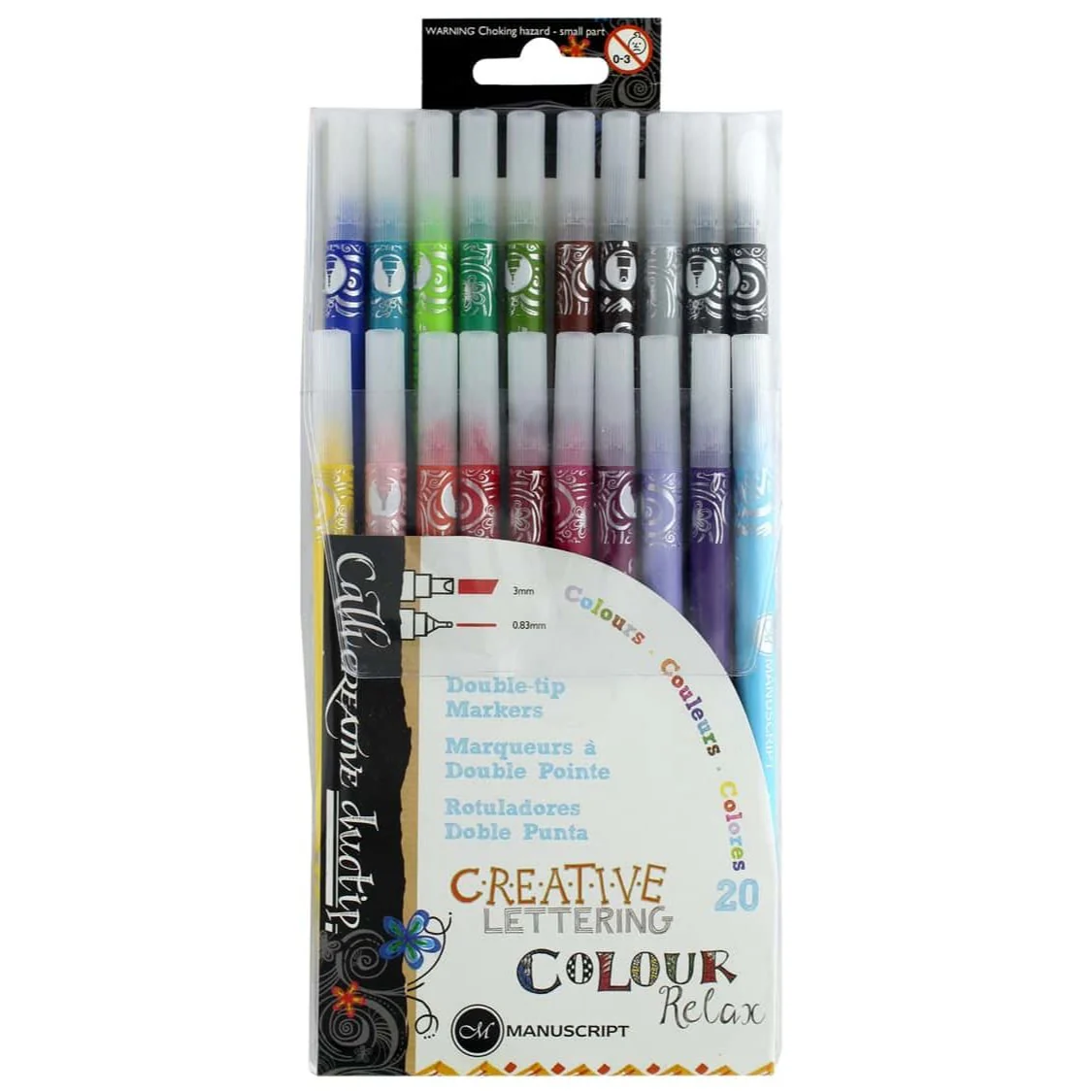 Manuscript Callicreative Duotip Markers Pack Of 20 - Nail Gallerys