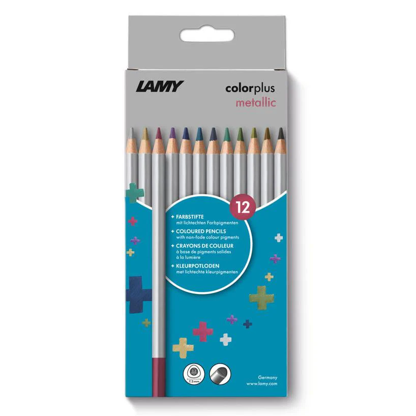 Lamy Colorplus Metallic Coloured Pencils Set of 12 - Nail Gallerys