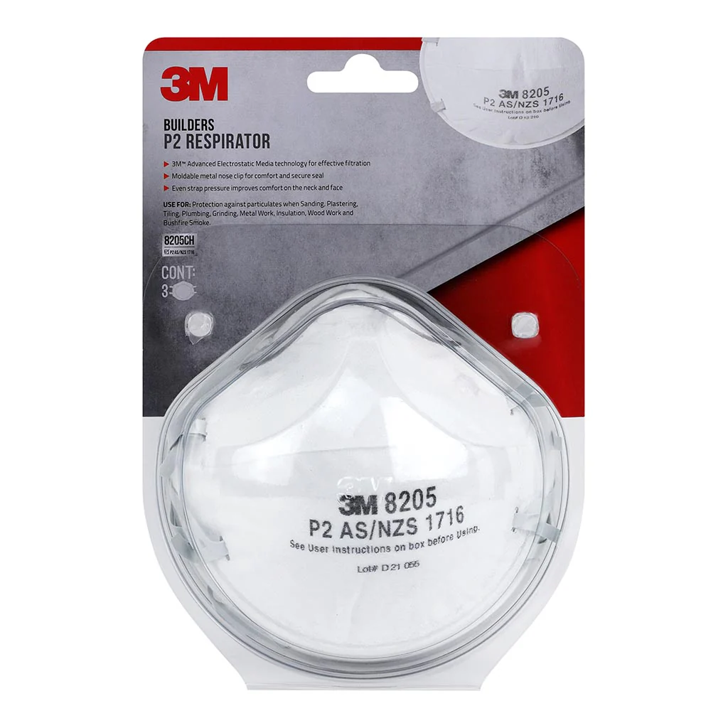 3M Builders Respirator P2 Pack of 3 - Nail Gallerys