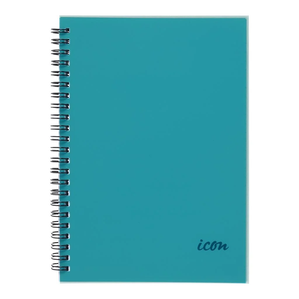 Icon Spiral Notebook A5 Pp Cover 200 Pg - Pack Of 3 - Nail Gallerys