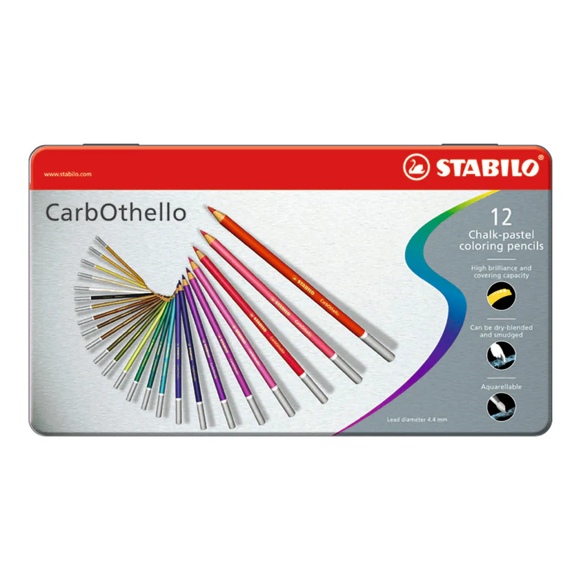 Stabilo Carbothello Chalk Pastel Pencils Set Of 12 - Nail Gallerys