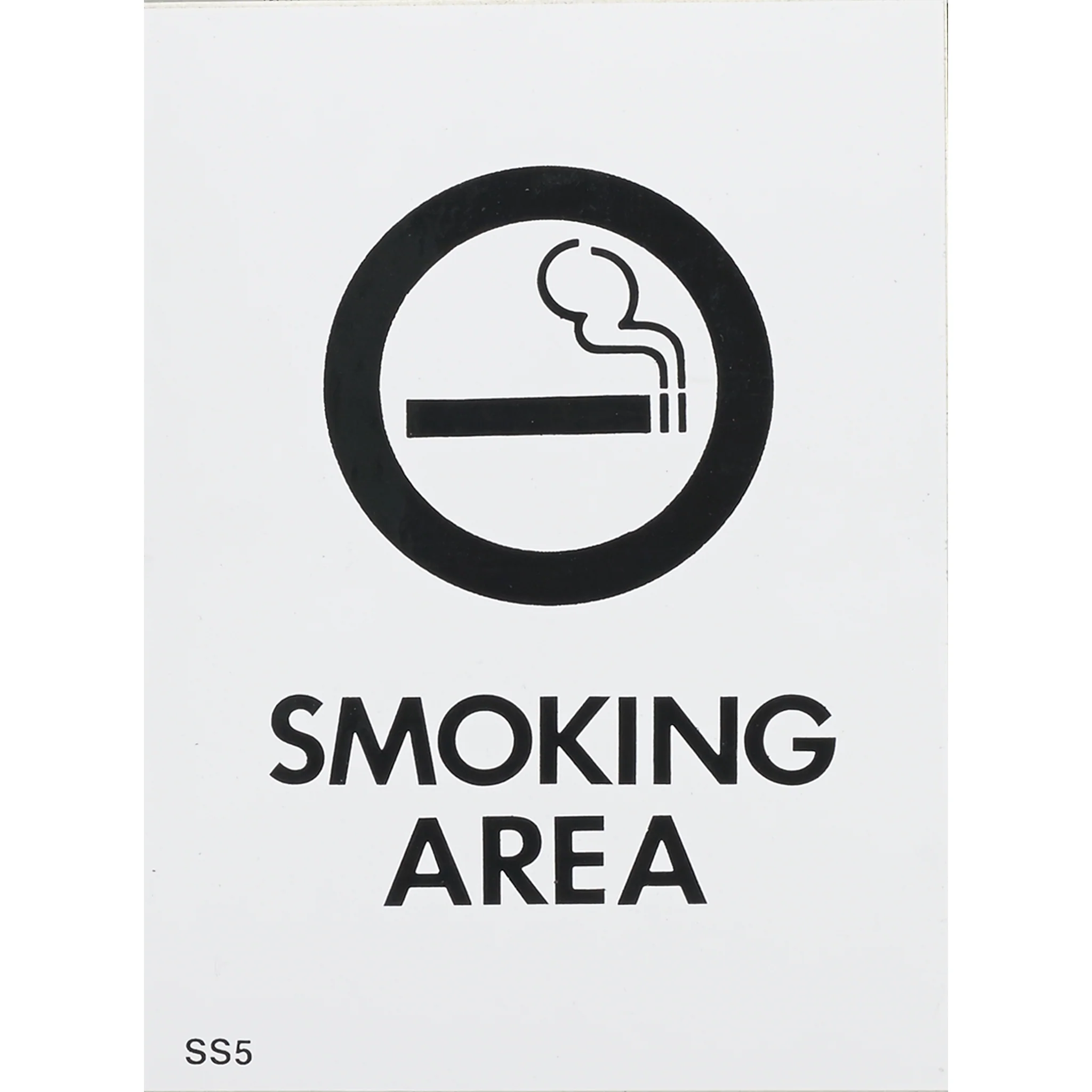 Self Adhesive Sign Smoking Area 95x70mm - Nail Gallerys