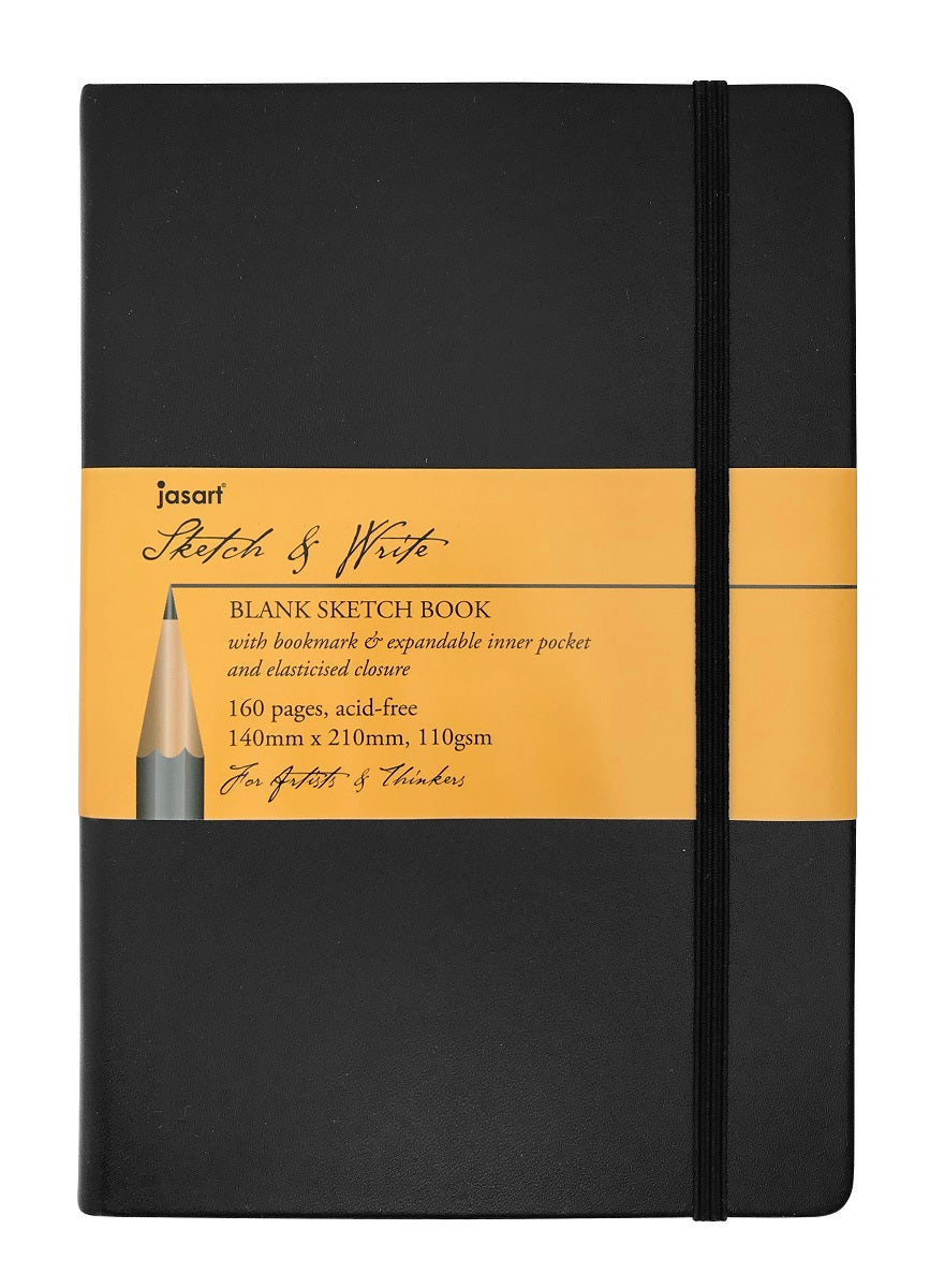 Jasart Sketch & Write Blank 110gsm 160 Pages Notebooks - Nail Gallerys
