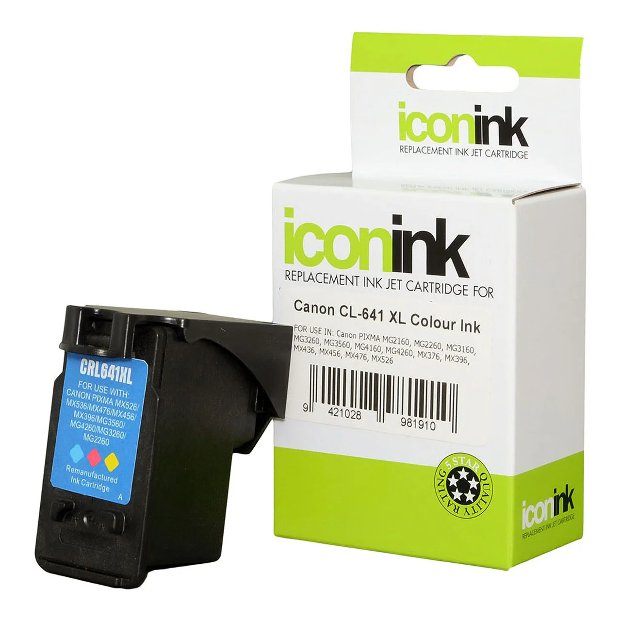 Icon Remanufactured Canon Cl641 Xl Colour Ink Cartridge - Nail Gallerys