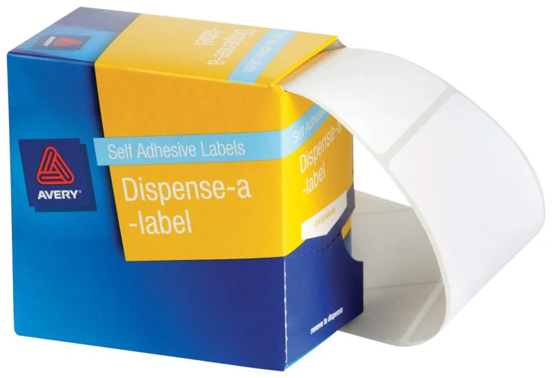 Avery Self Adhesive Label Dispenser Dmr8943w 89x43mm White 100 Pack - Nail Gallerys