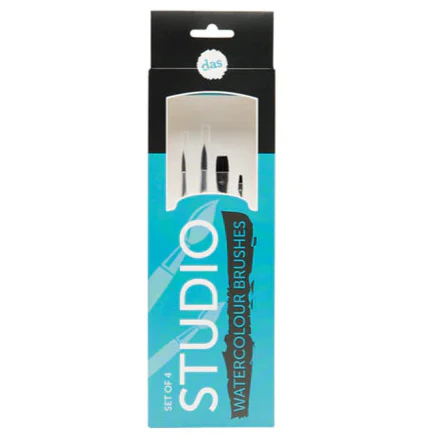 Das Studio Watercolour Brushes Set of 4 - Nail Gallerys