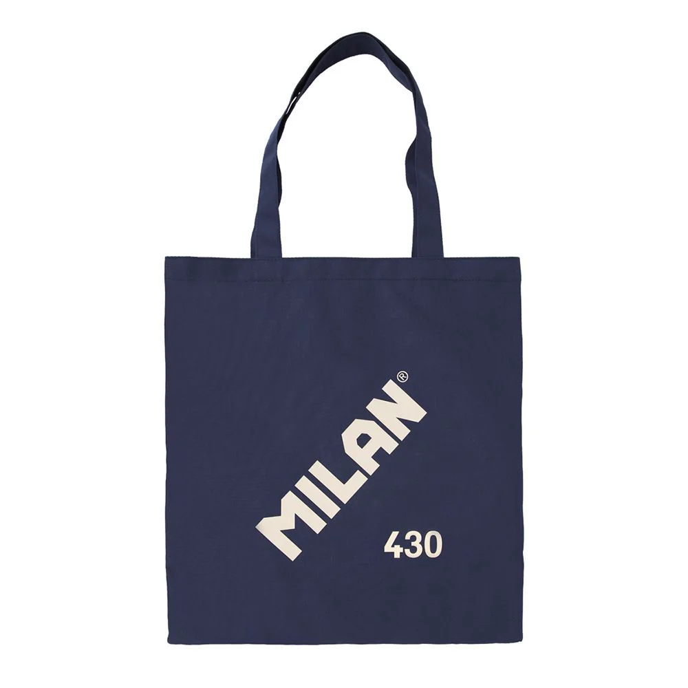 Milan 1918 Series Navy Blue Tote Bag - Nail Gallerys